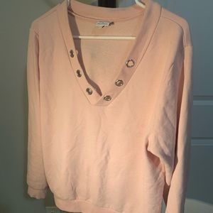 Pink V-Neck T shirt